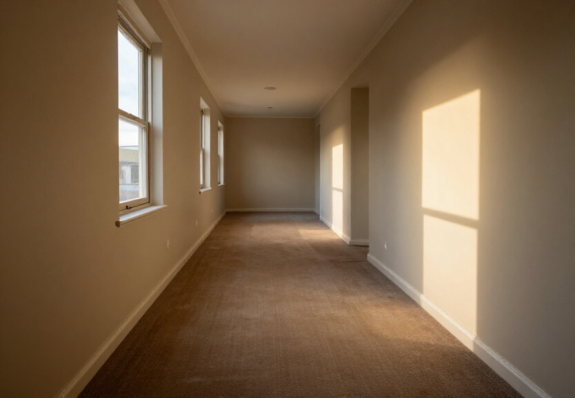 Dry and restored living room in Canada Bay after flood restoration