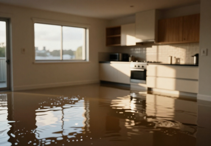 Mouldy subfloor in Canada Bay property before treatment